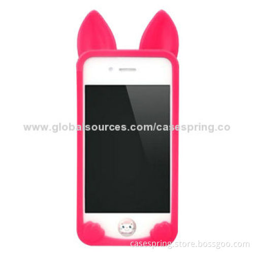 TPU case for iPhone, modles for Samsung available, cat shape